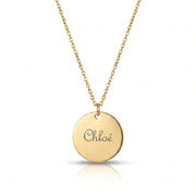 Sunlight Personalised Disc Necklace